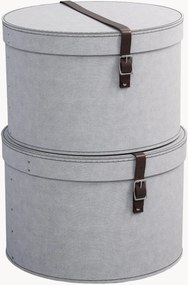 Set di 2 scatole rotonde Rut