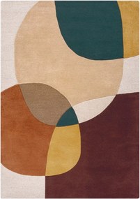 Tappeto viola in lana tessuto a mano 200x290 cm Glow Purple Multi – Flair Rugs