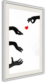 Poster  Playing With Love  Cornice Quadri Cornice nera con pass-partout, Larghezza x Altezza Home decor 20x30