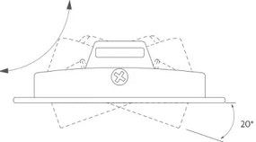 Lampada LED da incasso LED/6W/230V 4000K 8,5x8,5 cm nero