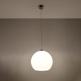 Lampada a sospensione bianca con paralume in vetro ø 30 cm Bilbao - Nice Lamps