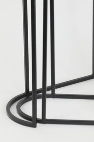 Set di 2 tavolini in metallo 26x53 cm Bocov - Light &amp; Living