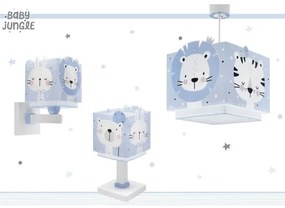 Dalber 63111T - Lampada per bambini JUNGLE 1xE14/8W/230V blu