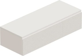 Mobile da bagno sospeso sotto lavabo L 120 x H 75 x P 51 cm bianco, 3 cassetti Eklettica sx