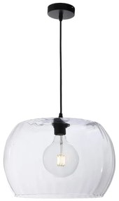 Lampadario Glamour HEAVEN trasparente paralume trasparente E27 Ø29cm LUSSIOL
