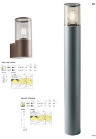 Redo 90047 - Applique per esterno FRED 1xE27/20W/230V IP54