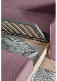 Divano letto rosa 168 cm Lucky Lucy - Miuform