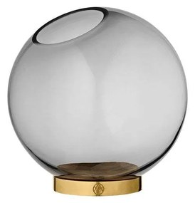 AYTM - Globe Vase w. Stand Ø10 Nero/Oro AYTM