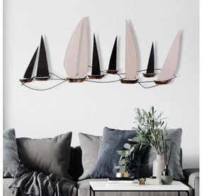 Decorazione murale 52x117 cm barche a vela