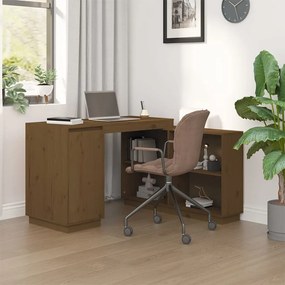 Scrivania Ambra 110x50x75 Cm İn Legno Massello Di Pino /