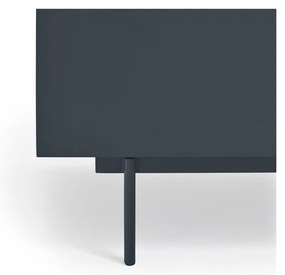 comodino in rovere decorato in colore antracite-naturale Otto - Teulat