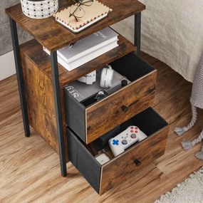 Comodino ARIN marrone/nero