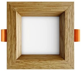 APLED - Lampada LED SQUARE WOODLINE LED/3W/230V 4000K 9x9 cm quercia legno solido