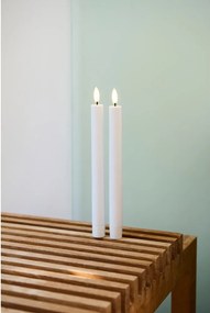 Candele a LED in set 2 pz (altezza totale 25 cm) Sille Tall Rechargeable – Sirius