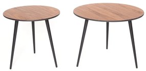 Set di 2 tavolini con gambe nere Pawi Pick - Ragaba