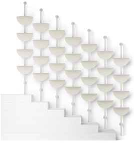 Sistema di scaffalatura componibile bianco opaco in metallo 27x203,5x35 cm Solis – Umbra