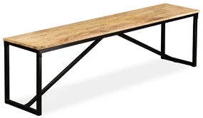 Panca in legno massello di mango 160x35x45 cm