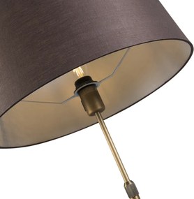 Lampada da terra intelligente bronzo con paralume marrone 45 cm incl. Wifi A60 - Parte