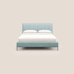 Calliope letto imbottito piedini alti completamente sfoderabile in tessuto smacchiabile T17