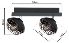 Luce Spot LOGAN 2xE14/40W/230V