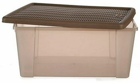 Scatola portaoggetti con coperchio Stefanplast Elegance Marrone Plastica 29 x 17 x 39 cm (6 Unità)