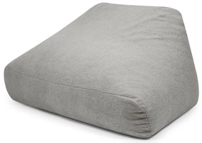 Puof a sacco grigio chiaro con rivestimento in bouclé Sofa Snug – SLOWDOWN