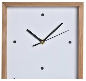 Orologio da Parete DKD Home Decor Legno Bianco Case (20 x 4 x 30 cm)