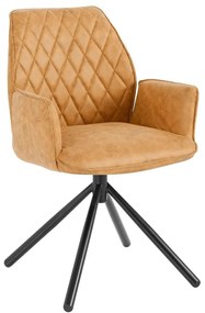 Set di sedie da pranzo gialla in imbottito 2 pz Preston – Støraa