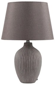 Lampada da tavolo ceramica marrone 52 cm FERGUS Beliani