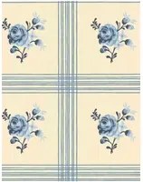 Långelid / von Brömssen Tapete Rose - Delft Blue