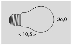 Ecolite LED5W-RETRO/A60/E27 - Lampadina LED RETRO A60 E27 5W 3000K 1055lm