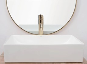 Lavabo da appoggio Rea Inga White