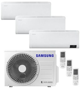 Condizionatore a muro multisplit SAMSUNG Trialsplit 4kW WindFree C-Next 9+9+12 18000 BTU classe raffreddamento A++