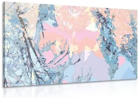 Stampa su tela – Astrazione degli alberi