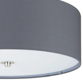 Eglo 55277 - Plafoniera PASTERI 3xE27/25W/230V Ø 47,5 cm grigia