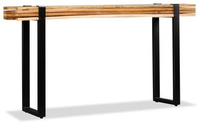 Tavolo consolle in legno massello di recupero regolabile