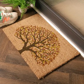 Zerbino in fibre di cocco 40x60 cm Autumnal Tree of Life – Artsy Doormats