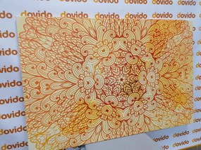 Quadro su tela – Mandala etnica dorata