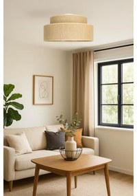 Plafoniera BOHO 1xE27/60W/230V diametro 40 cm beige