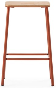 Set di sedie da bar color mattone 2 pz (altezza della seduta 65 cm) Abba – Marckeric