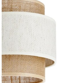 Lampadario a corda BOHO 3xE27/60W/230V crema/iuta