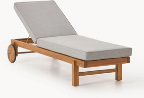 Lettino da giardino in legno di acacia Bo