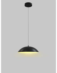 Wofi 6001-104 - Lampadario a sospensione con filo LED dimmerabile ROSCOFF LED/19W/230V nero/oro
