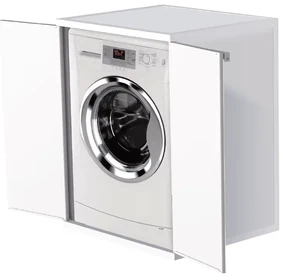 Mobile Per Lavatrice Esterno 68,5x64,5 Mongardi "Outdoor" Bianco Lucido