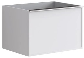 Mobile da bagno sotto lavabo Pixel frame bianco laccato opaco L 60 x H 40 x P 45.5 cm 1 cassetto, lavabo non incluso