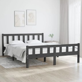 Giroletto Grigio İn Legno Massello 140x200 Cm /