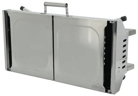 Griglia a carbone portatile cromata lucida