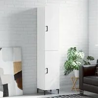 Credenza 34,5x34x180 cm in Legno Multistrato Bianco Lucido 3198787