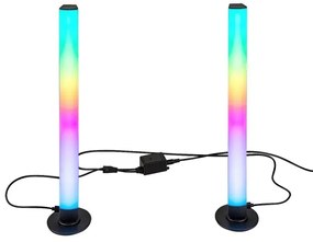 Rabalux 76014 - SET 2x LED RGB Lampada da tavolo dimmerabile PACO LED/5W/5V