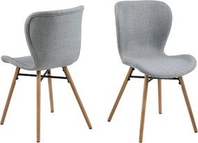 Set di 2 sedie da pranzo grigio chiaro Batilda - Actona